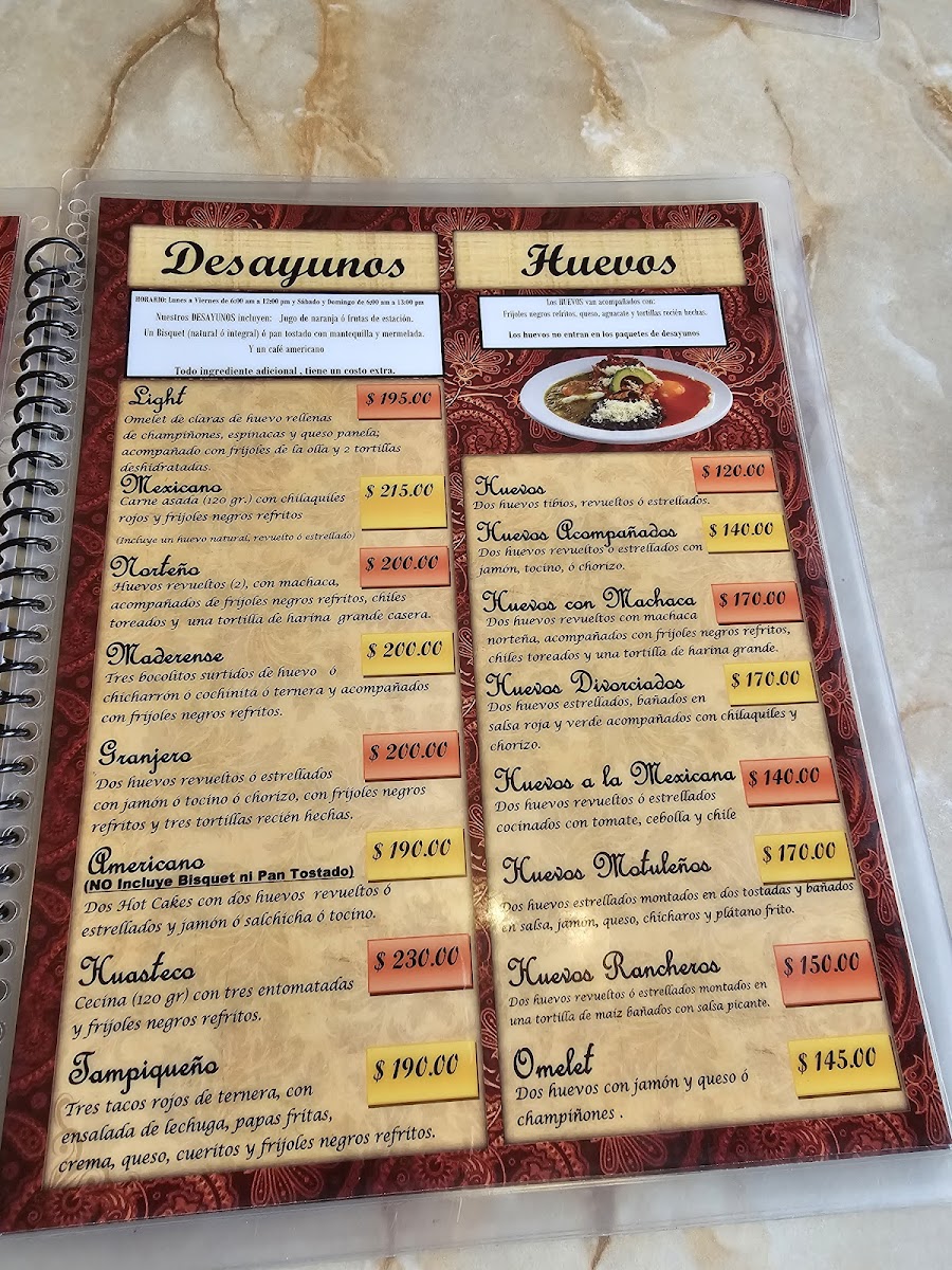El Itacate Lomas Tampico Menu - Image 2