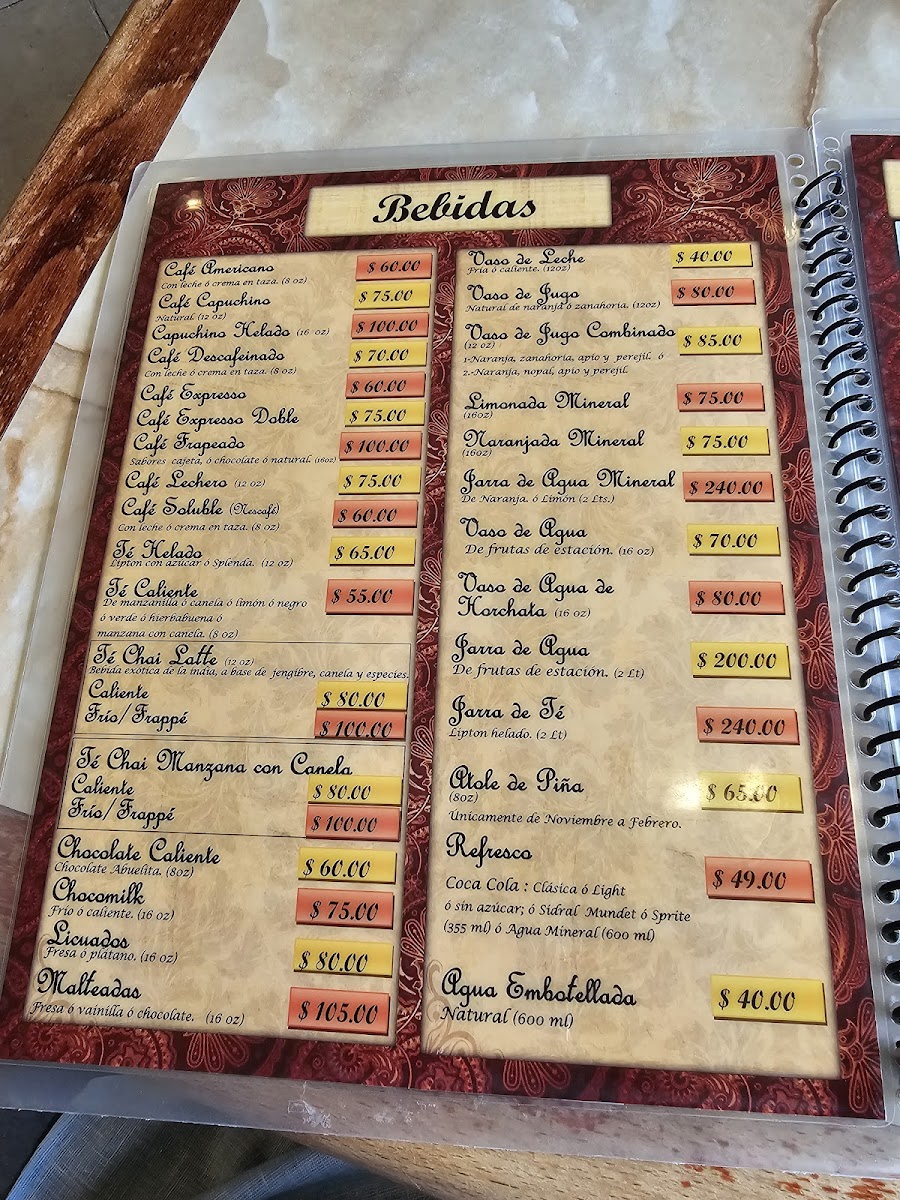 El Itacate Lomas Tampico Menu - Image 3